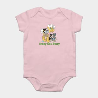 Crazy Cat Pony Baby Bodysuit